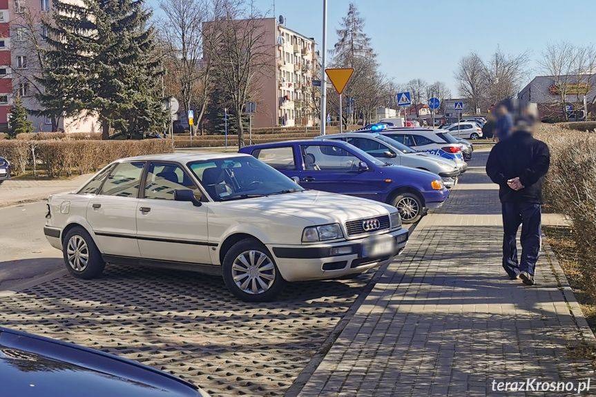 Zderzenie fiata i audi na Mickiewicza