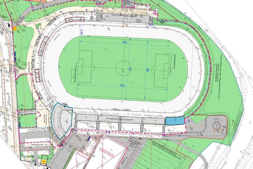 Przetarg na budowę trybuny w Krośnie