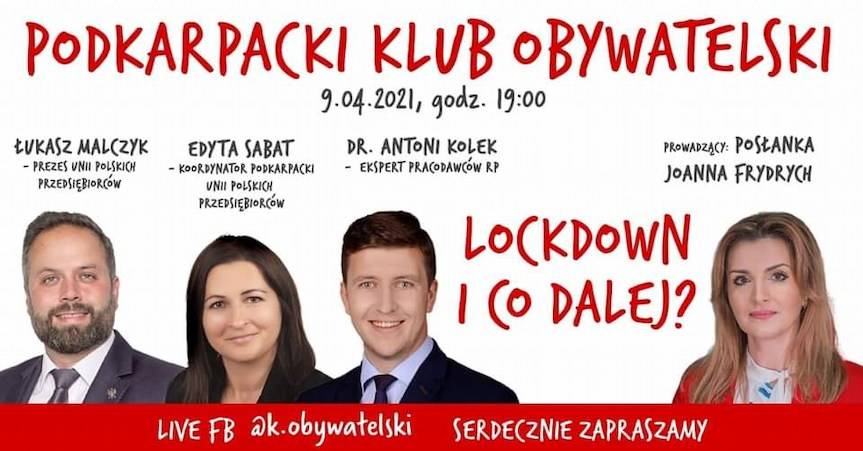 "Lockdown i co dalej?". Posłanka Joanna Frydrych zaprasza na spotkanie