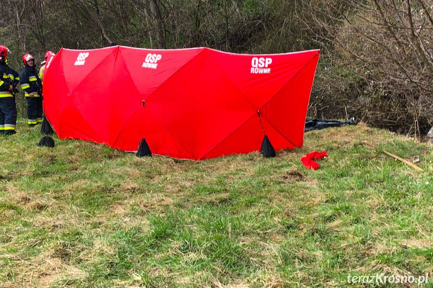 Równe. Zwłoki mężczyzny w potoku