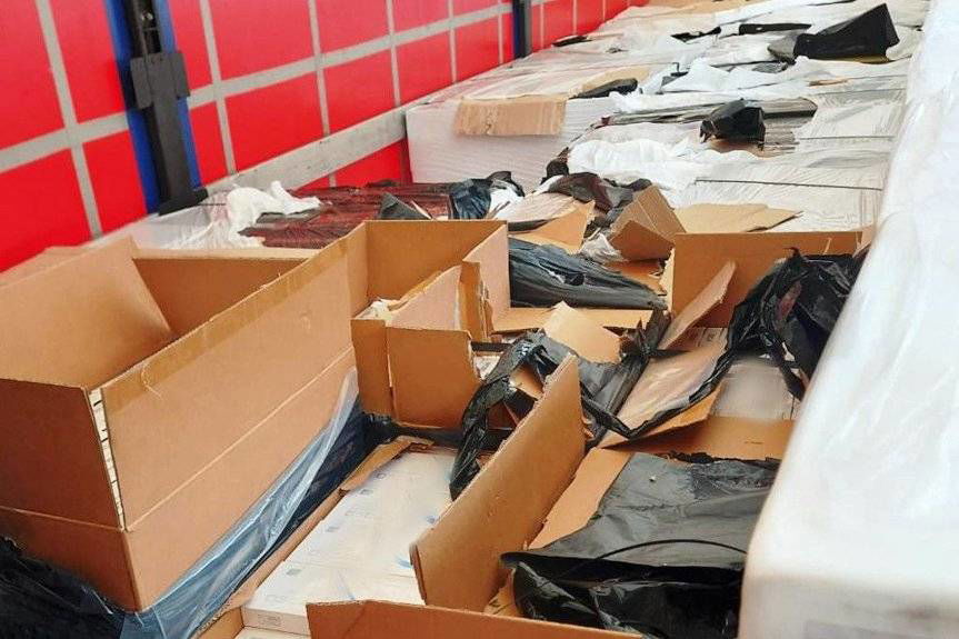 Gigantyczny przemyt papierosów w Barwinku
