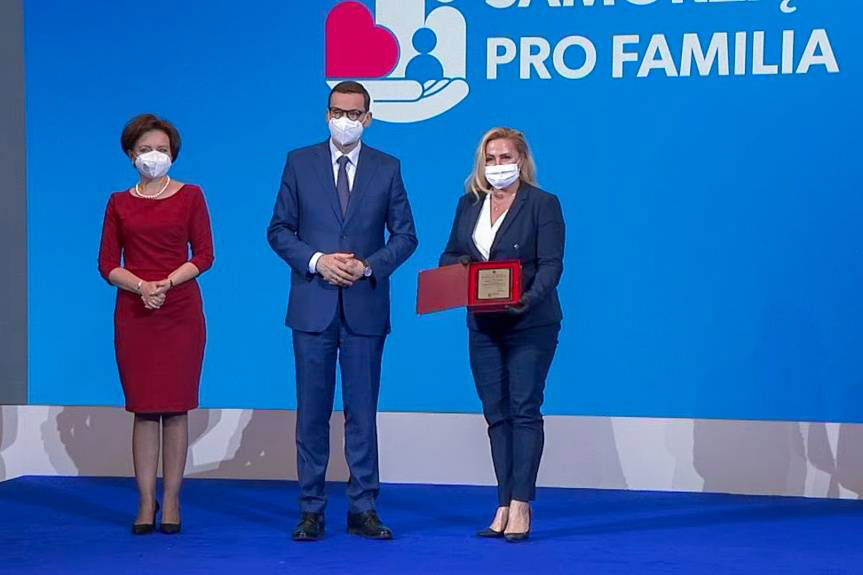 Gmina Miejsce Piastowe z tytułem "Samorząd PRO FAMILIA 2021"