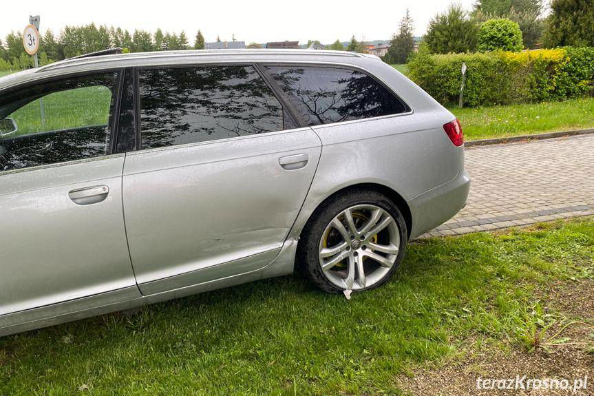 Zderzenie forda i audi