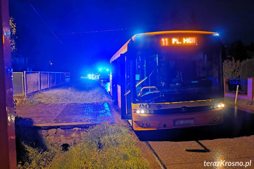 Potrącenie pieszej w Zręcinie
