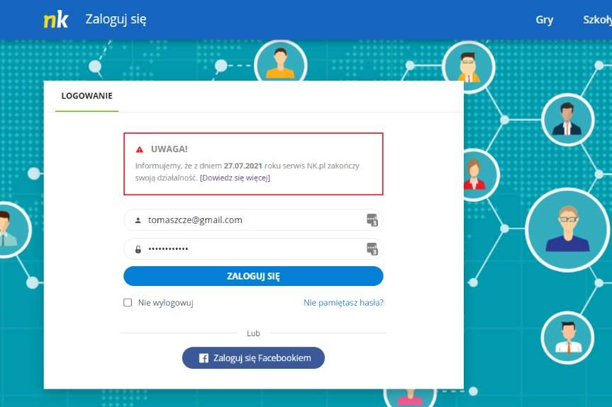 To już koniec Naszej Klasy