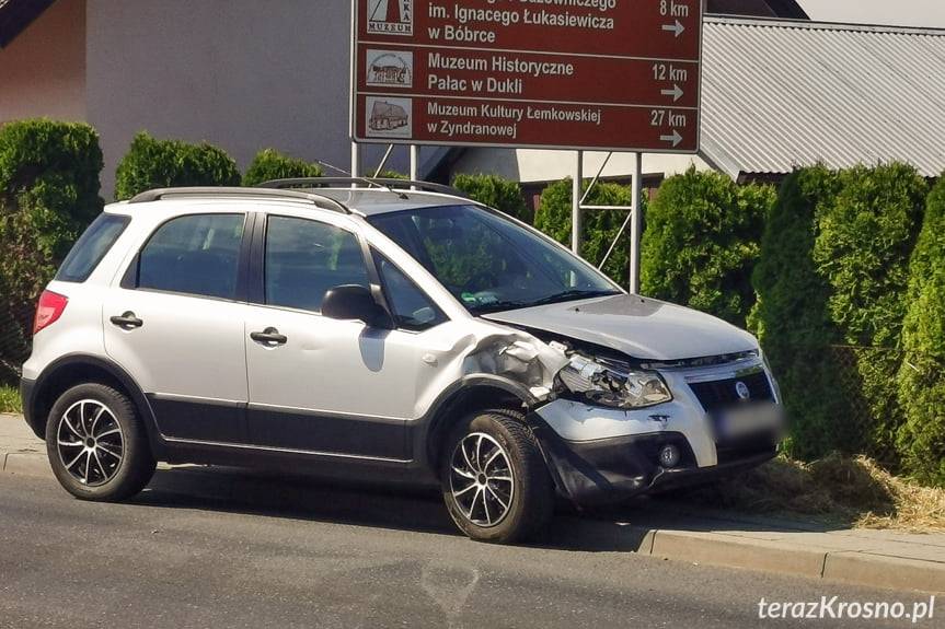 Zderzenie fiatów w Miejscu Piastowym