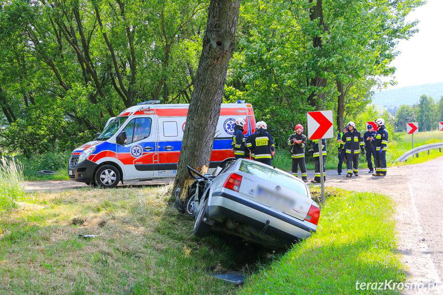 Wypadek w Sieniawie na DK28