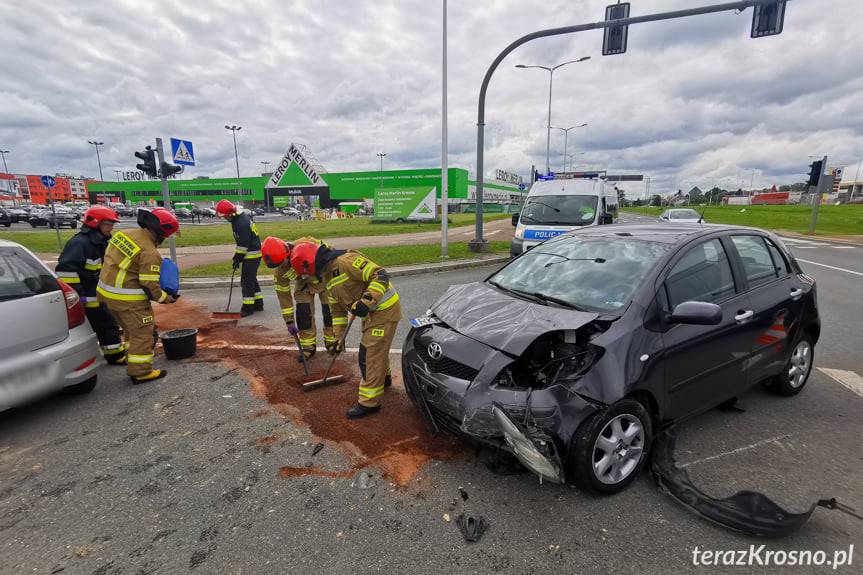 Kolizja na Bieszczadzkiej w Krośnie