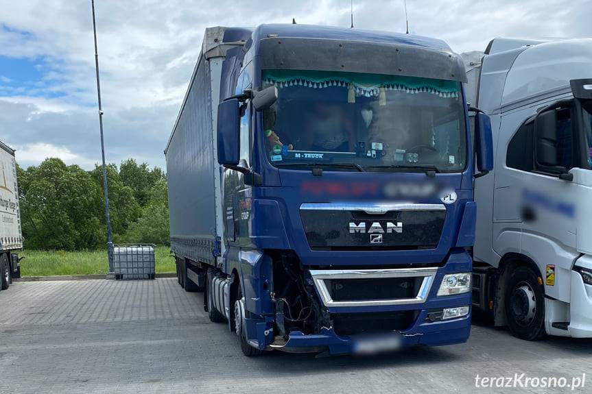 Kolizja w Targowiskach na DK19