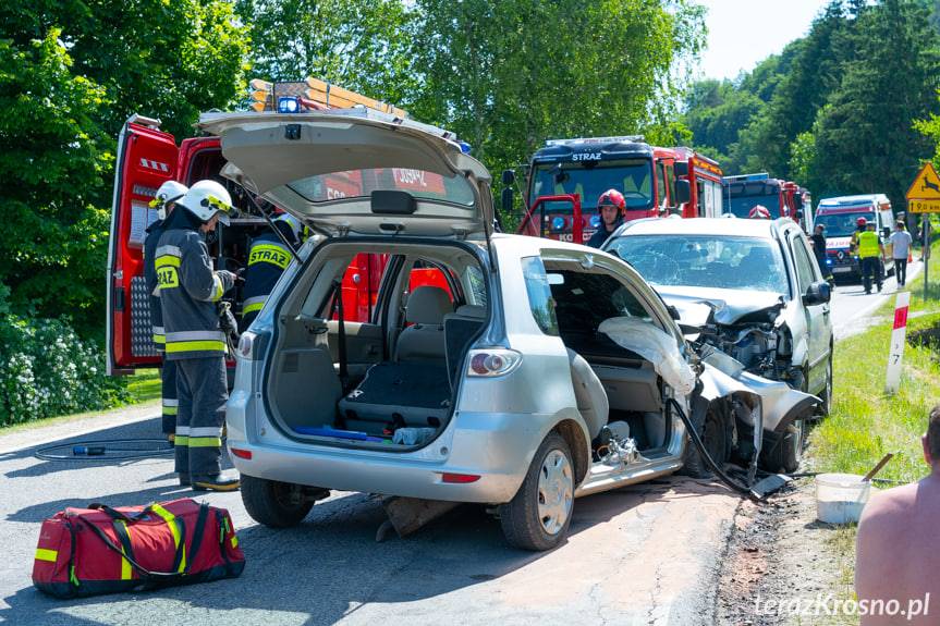Wypadek w Krasnej, poszkodowane dwie kobiety