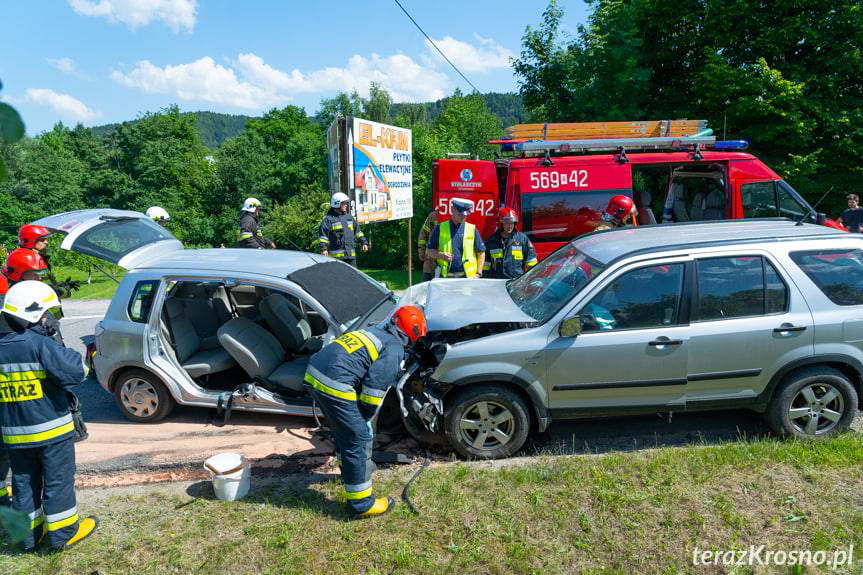 Wypadek w Krasnej, poszkodowane dwie kobiety
