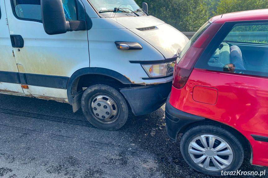 Kolizja na moście w Iskrzyni