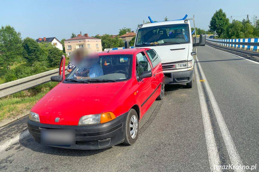 Kolizja na moście w Iskrzyni