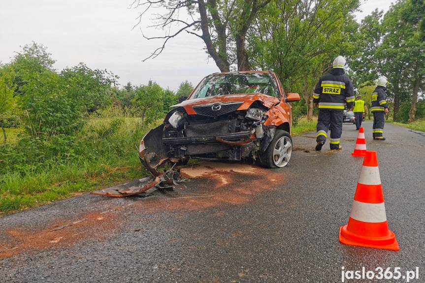 REGION. Uderzyła mazdą w drzewo