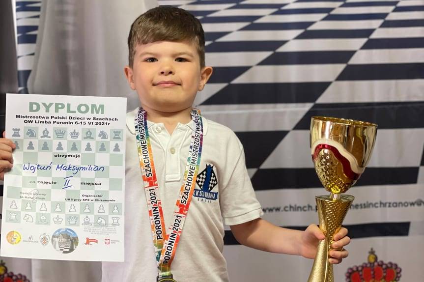 Maksymilian Wojtuń wicemistrzem "królewskiej gry"
