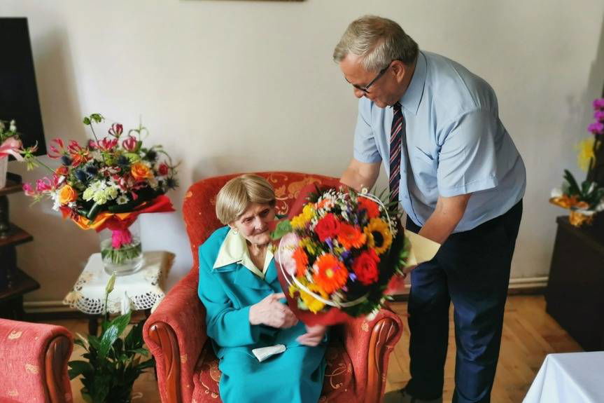 100. urodziny Pani Marii Stapińskiej z Iskrzyni