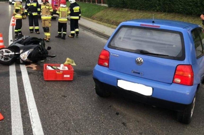 REGION. Zderzenie osobówki z motocyklem w Grabownicy Starzeńskiej