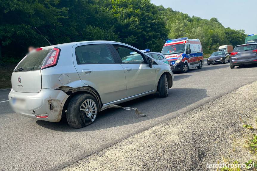 Zderzenie fiata i opla w Lipowicy