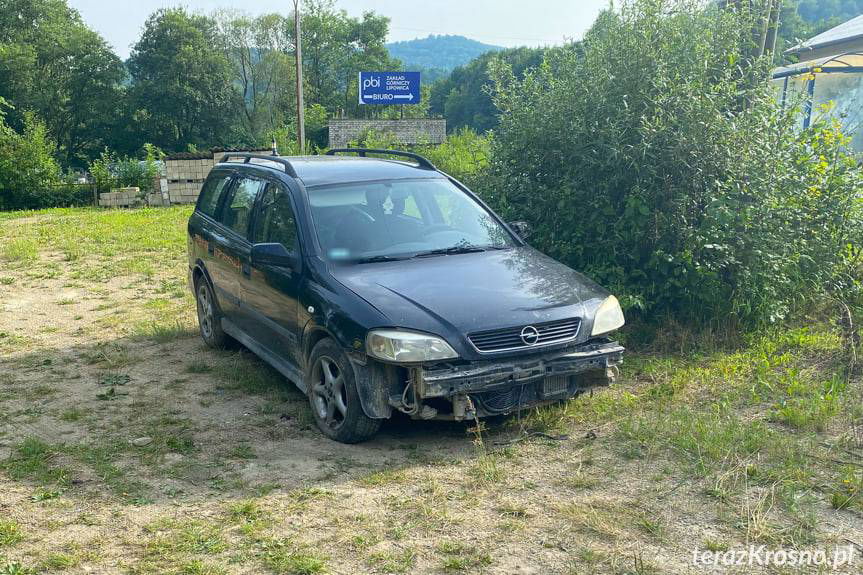 Zderzenie fiata i opla w Lipowicy