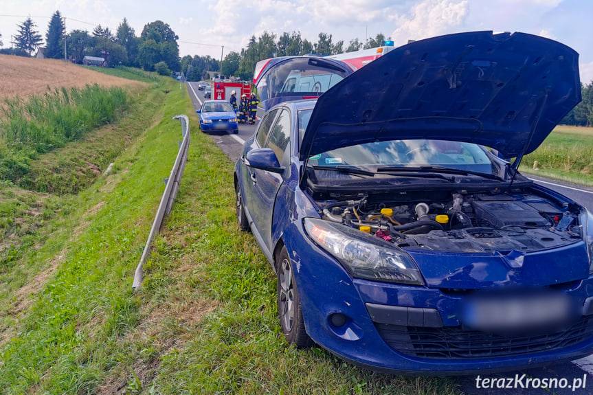 Uderzył w barierę energochłonną