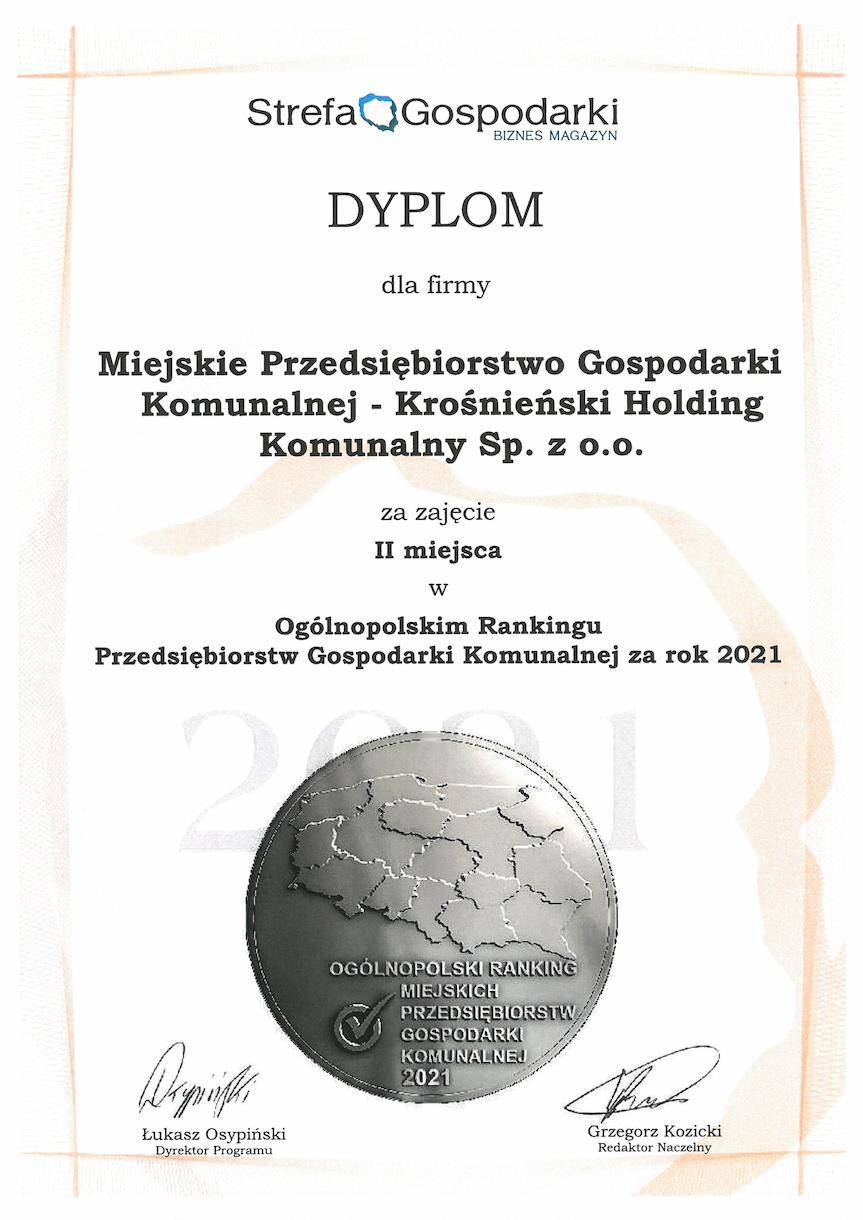 Krośnieński Holding Komunalny wiceliderem w Polsce