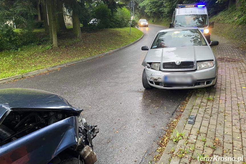 Czołowe zderzenie na Reymonta