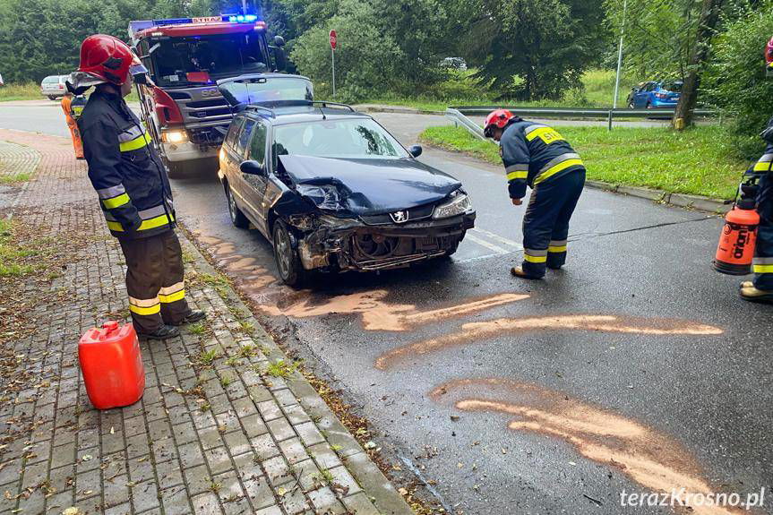 Czołowe zderzenie na Reymonta