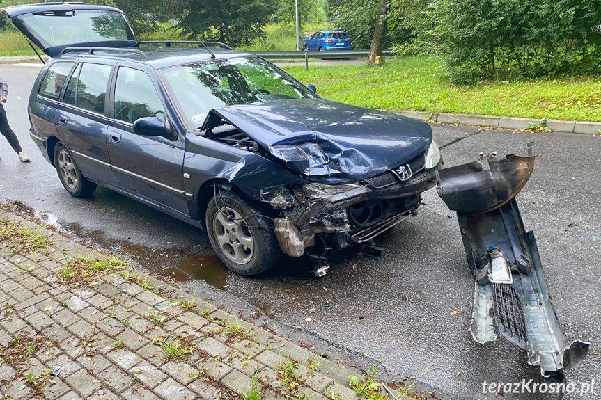 Czołowe zderzenie na Reymonta