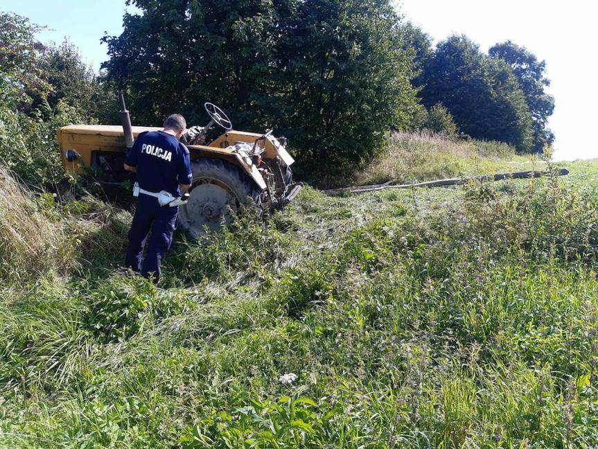 REGION. Ranny 81-letni traktorzysta