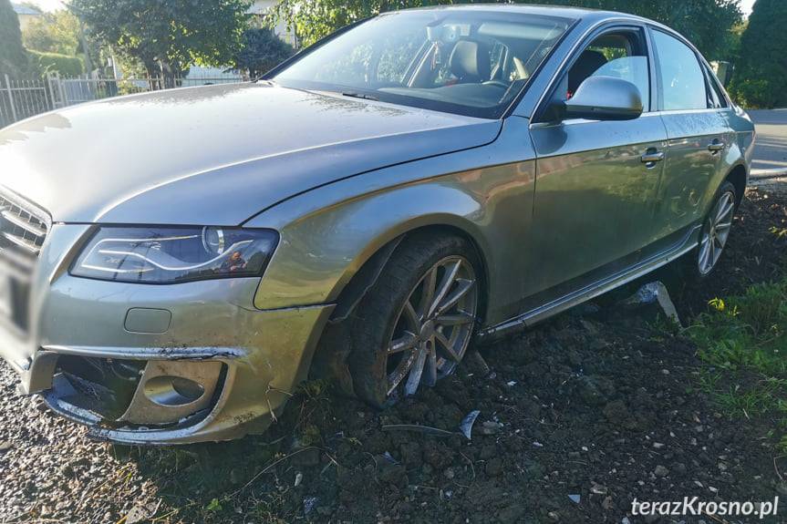 Zderzenie mercedesa i audi w Wietrznie