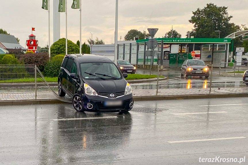 Zderzenie osobówek na Podkarpackiej