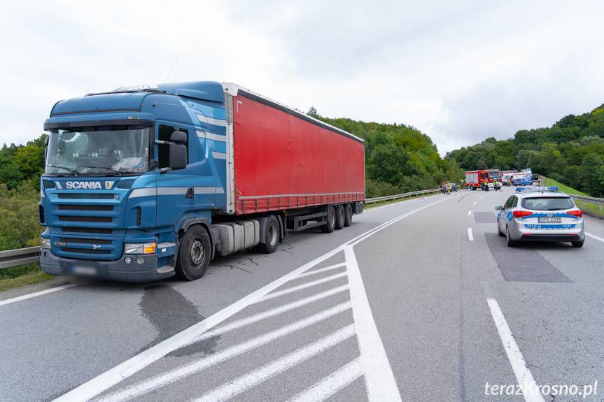 Zderzenie osobówki z samochodem ciężarowym w Równem