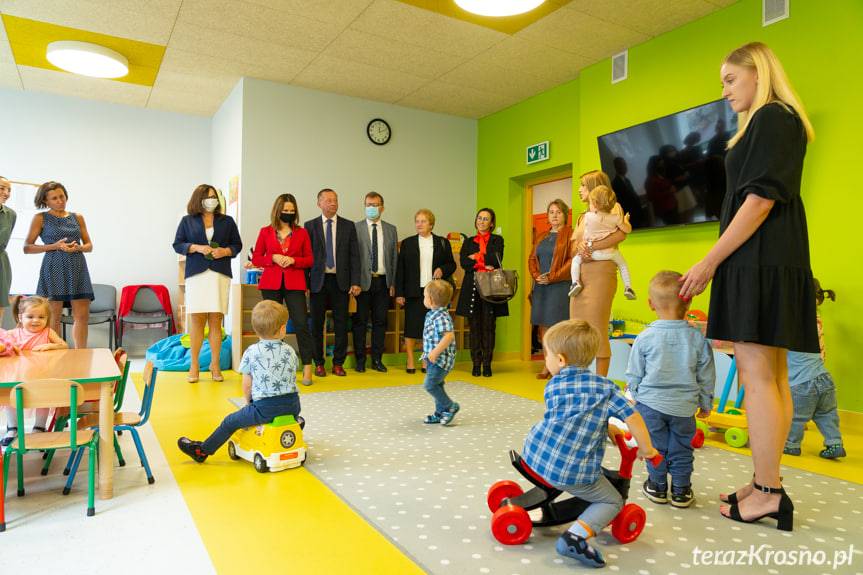 Wiceminister Anna Schmidt w żłobku w Świerzowej Polskiej