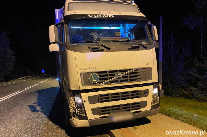 Nocna kolizja na DK19 w Dukli