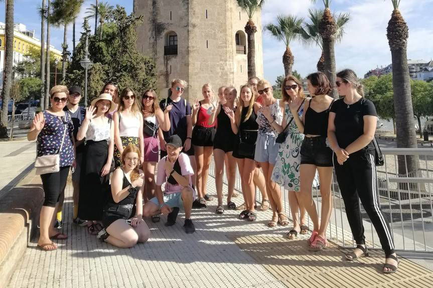 Uczniowie krośnieńskiego "Szpetnara" na stażach w Hiszpanii