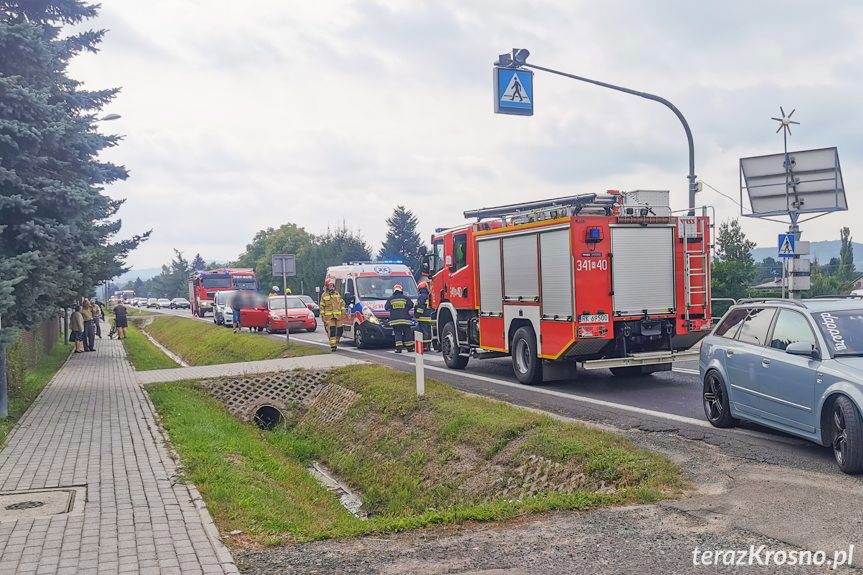 Kolizja trzech samochodów w Iwoniczu