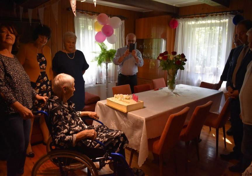 100. urodziny Pani Marii Kluska z Odrzykonia