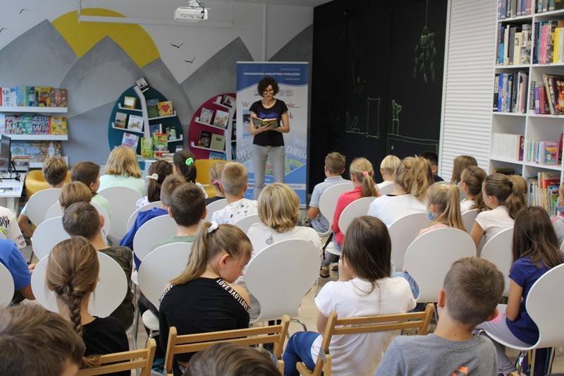 Spotkanie dzieci z Katarzyną Wasilkowską