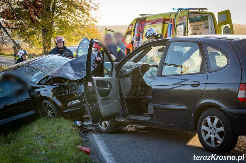 Wypadek w Zręcinie na Bieszczadzkiej