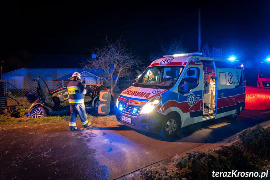 Wypadek w Jedliczu na ul. Obrońców Wolności. Nie żyje kierowca