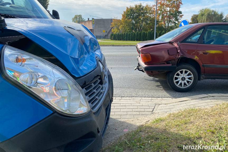 Najechanie na tył, kolizja na Podkarpackiej