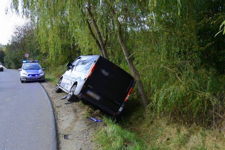 Kolizja dwóch samochodów w Potoku