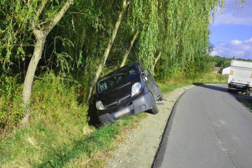Kolizja dwóch samochodów w Potoku