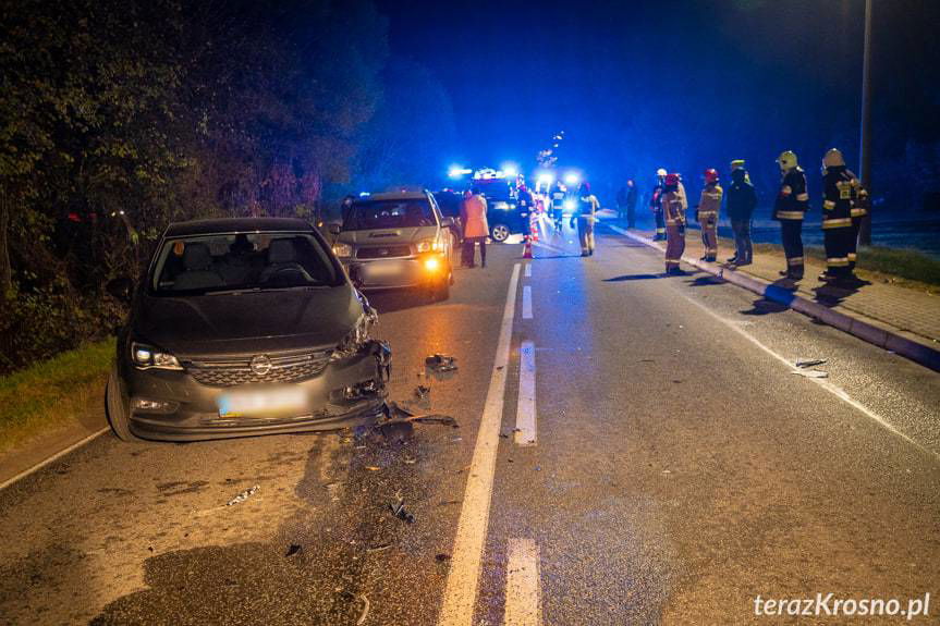 Zderzenie czterech samochodów w Przybówce