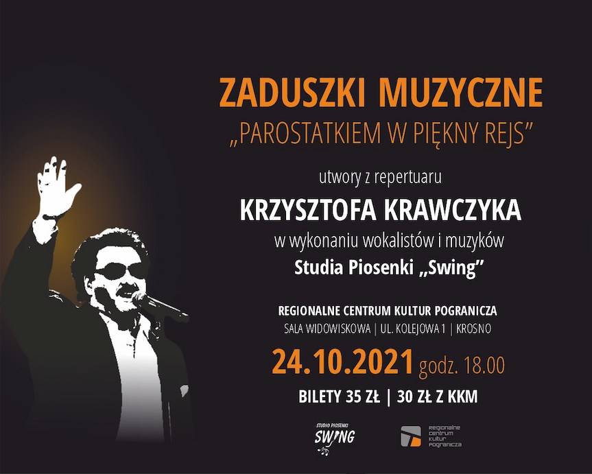 Zaduszki muzyczne "Parostatkiem w piękny rejs" - zaproszenie