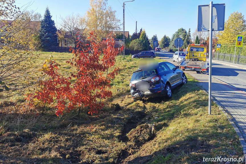 Zderzenie volkswagenów w Krośnie