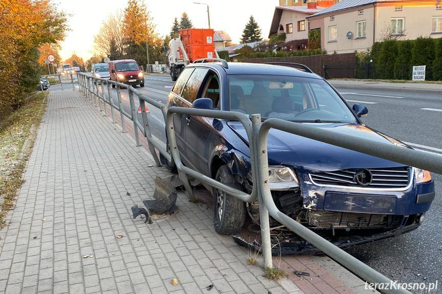Zderzenie volkswagenów w Krośnie
