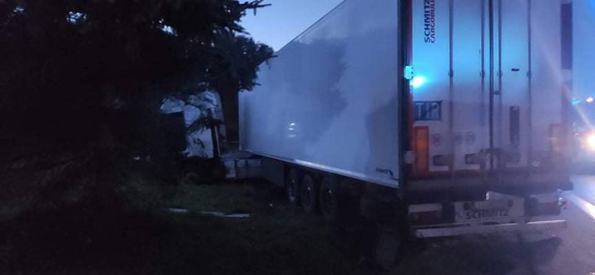 REGION. Wypadek w Baryczce, zablokowana DK19