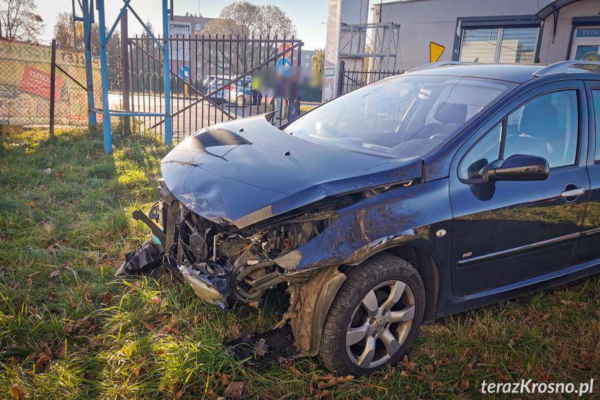 Kolizja na Podkarpackiej, zderzenie peugeota i toyoty