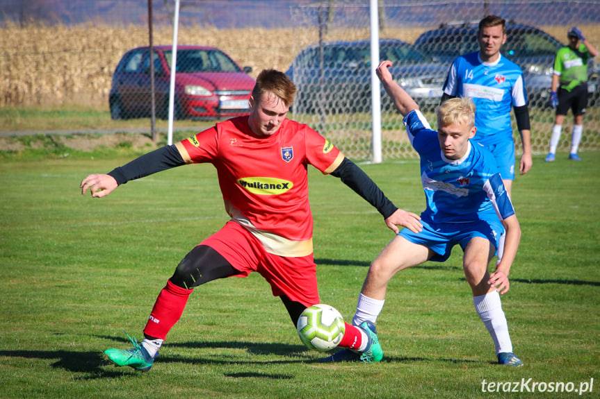 Wróblik Szlachecki. 3 bramki Kacpra Wywróta w 13 minut